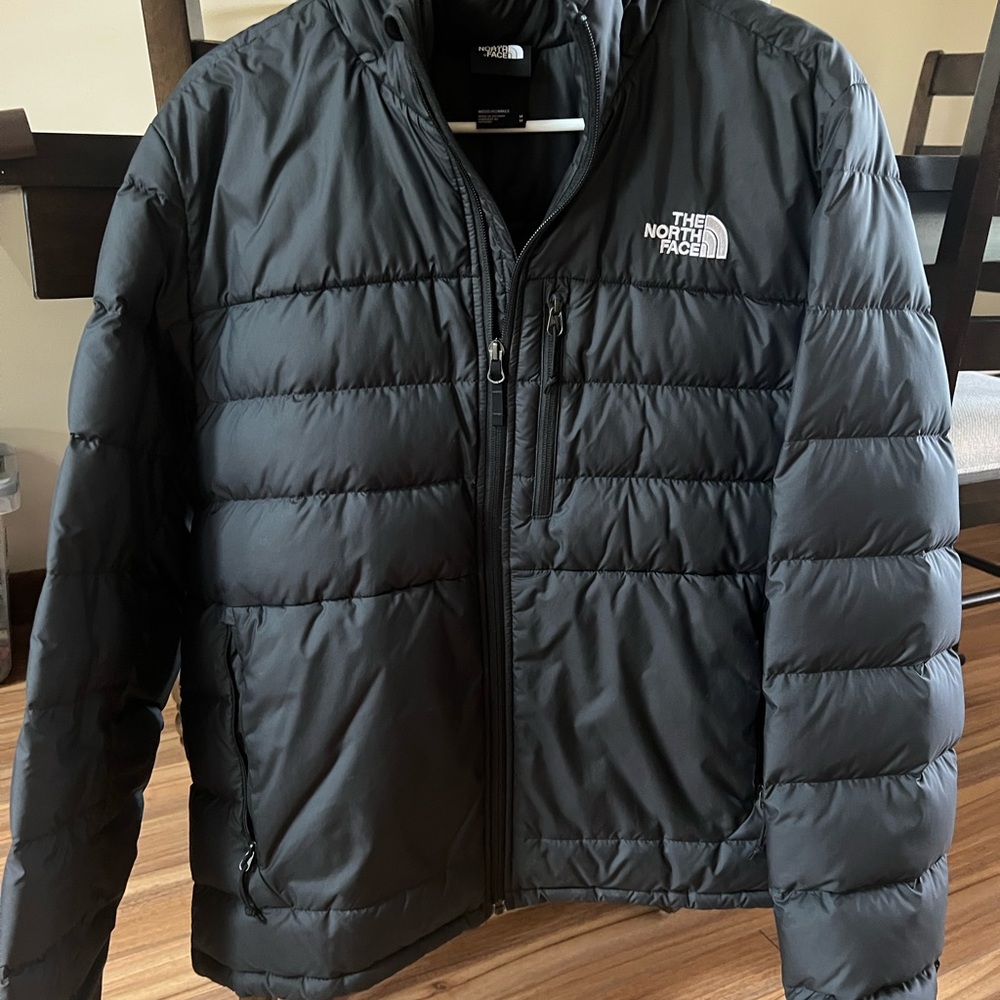 The North Face Black Puffer Jacket with Insulated Quilting
